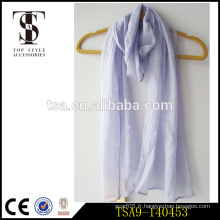 Choix populaire polyester mélange laine nylon écharpe couleur solide hiver accessoires top style
